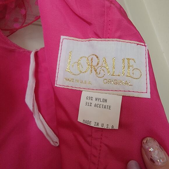 Barbie Pink Vintage Party Dress Sz 10/12 Halloween Prom - Picture 8 of 9